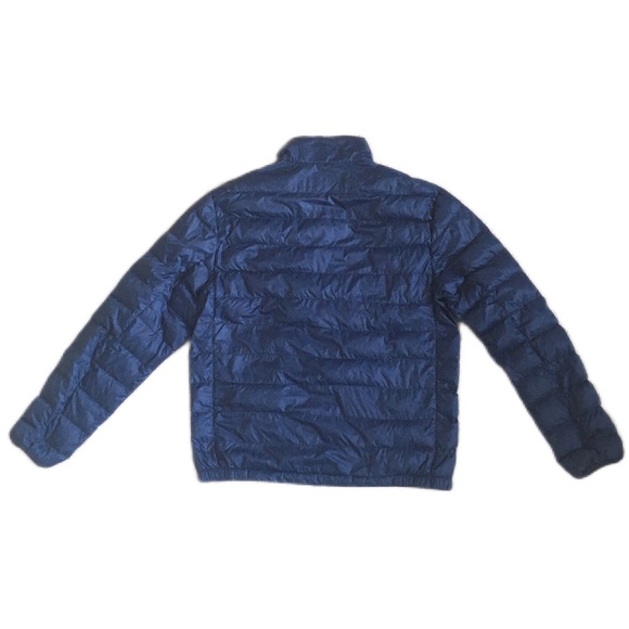 MEN’S Polo Ralph Lauren Navy Puffer Jacket size Medium 55% white duck do… - Picture 2 of 11